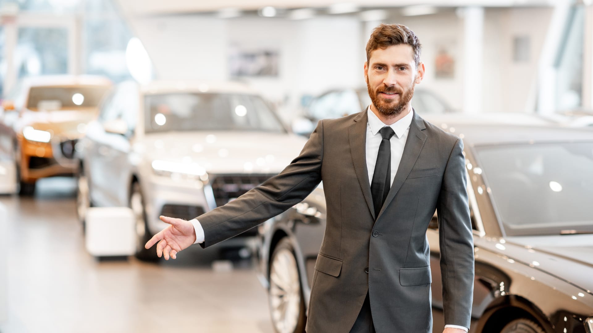 VIP chauffeur welcoming a guest at Lyon airport