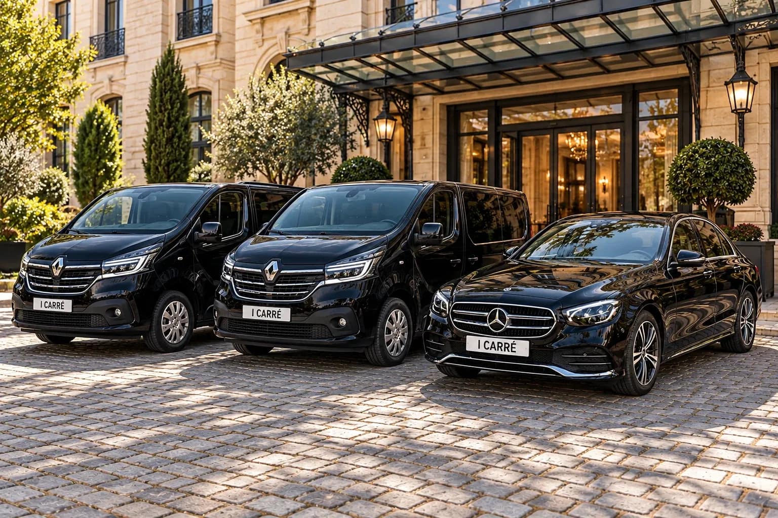 Flotte Trustline de berlines et de vans Mercedes Classe V avec chauffeur